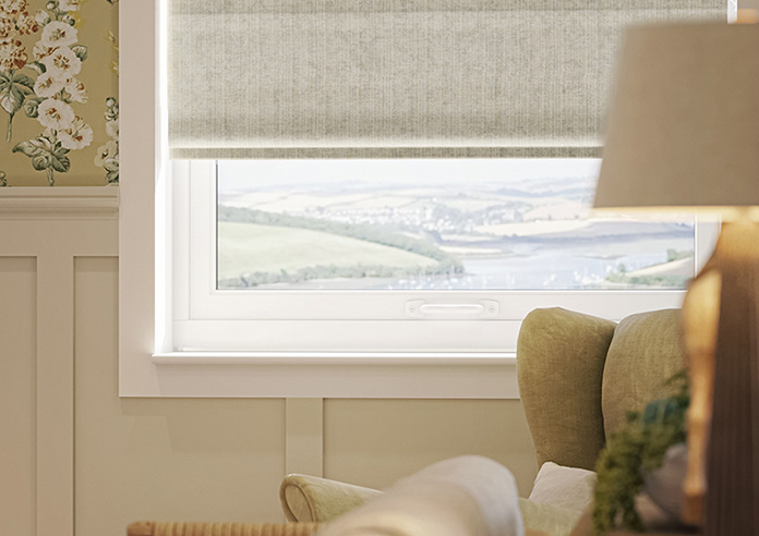Teine, White Opal - Motorised Roman Blind - Image 5